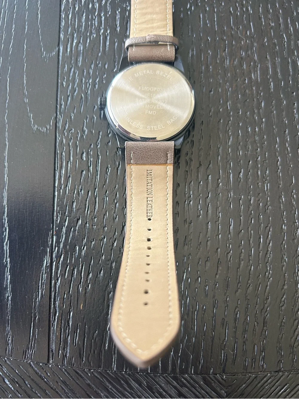 Watch with Leather Strap